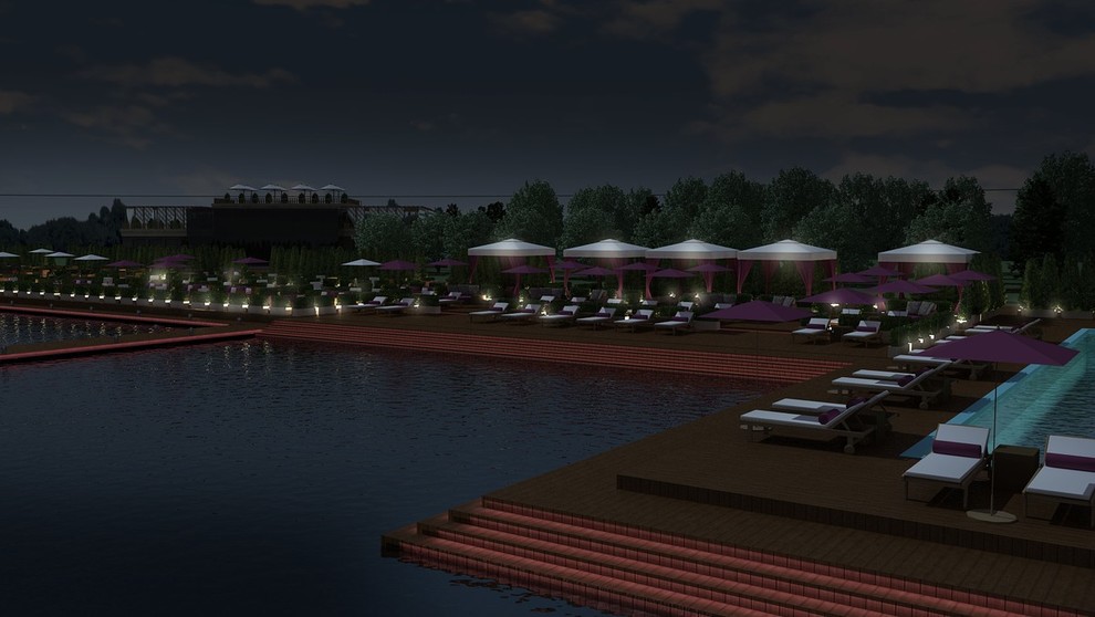 Поселок и Яхт-клуб. Эскиз и концепт