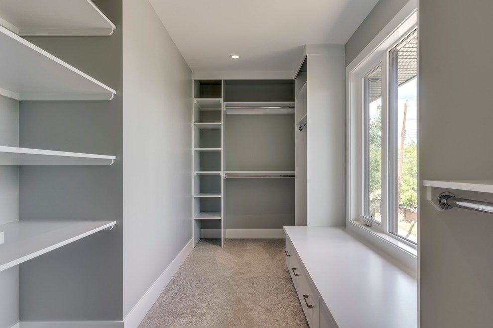 Inspiration for a transitional home design remodel in Calgary