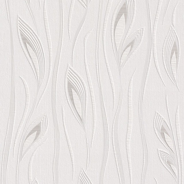 White Leaf Wallpaper By Walls Republic White Leaf Wallpaper Double Roll