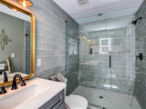 Transitional Bathroom by Carl Mattison Design
