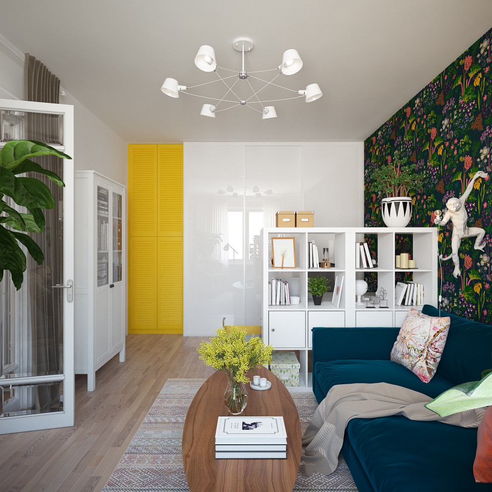 Гостиная, вид на систему хранения