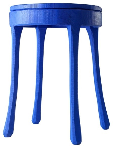 Raw Side Table Beistelltisch Blau Muuto