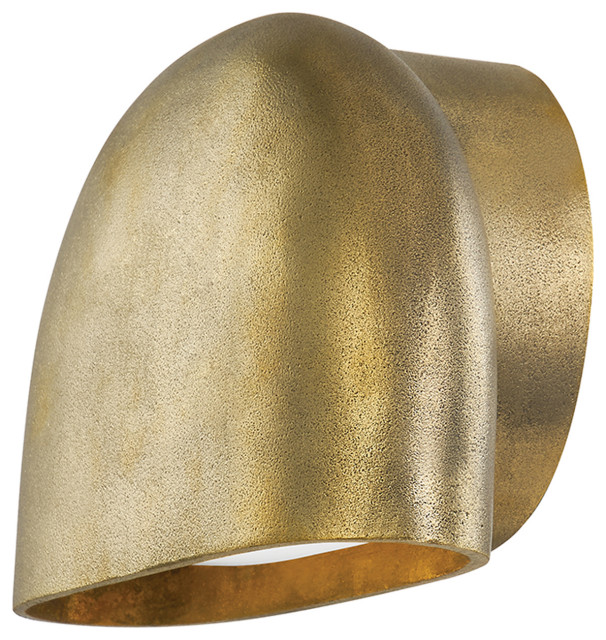 Diggs Led Wall Sconce, Aged Brass