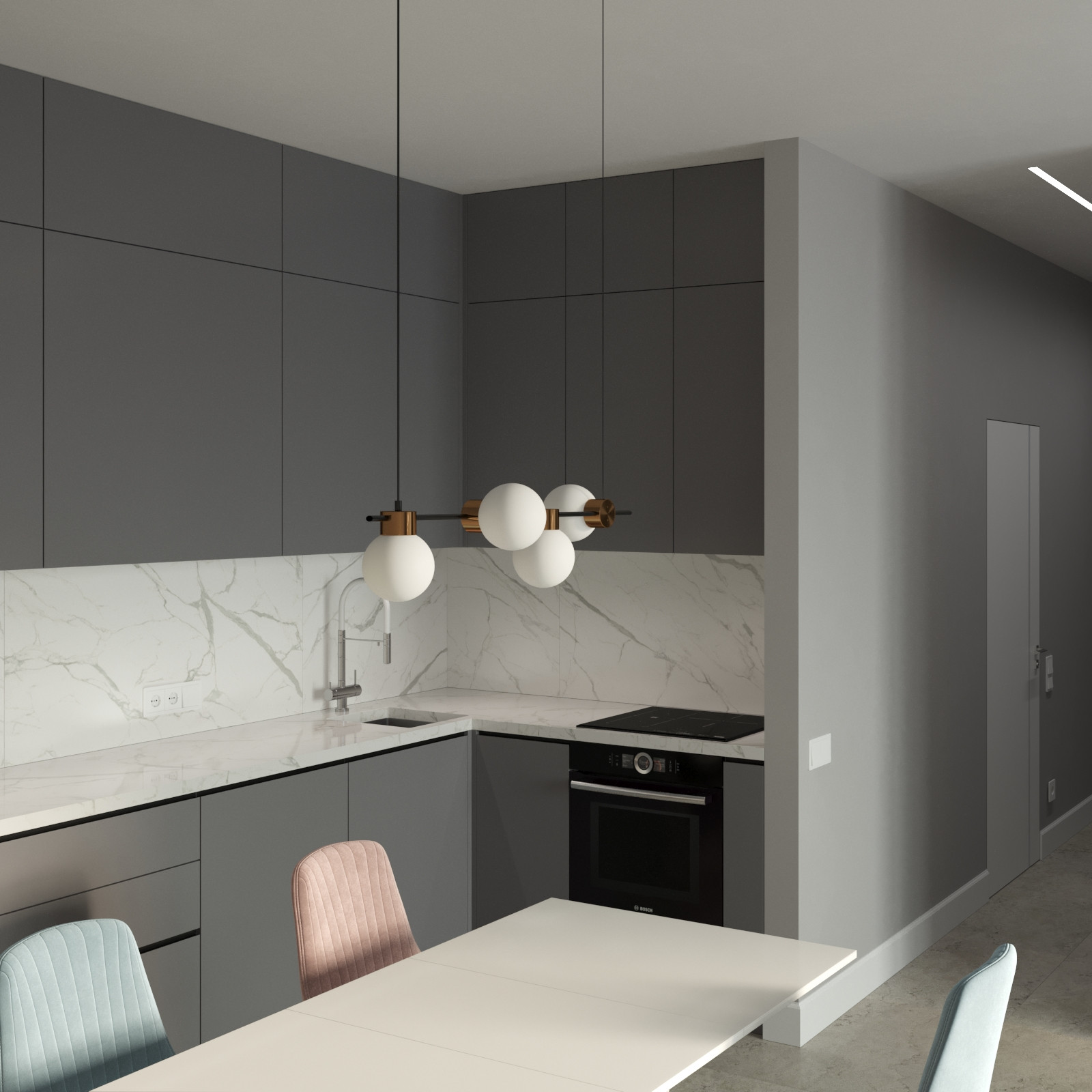 Квартира в стиле  "Фьюжн"  2024 г.