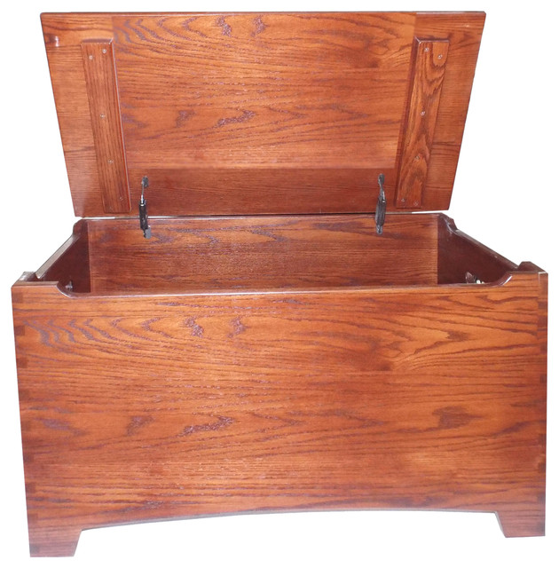 large wooden toy chest bench