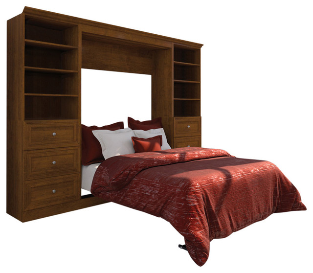 Versatile By Bestar 109" Full Wall Bed Kit Transitional Murphy Beds