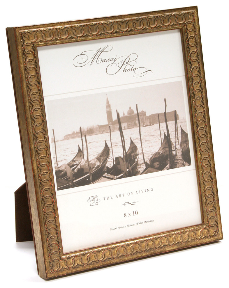 Antique Black Wood San Marco Maxxi Photo Photo Frame with Easel Back 4 x 6