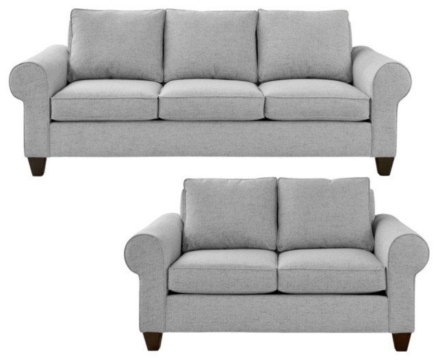 Picket House Furnishings Sole 2 Piece Wood & Fabric Sofa and Loveseat