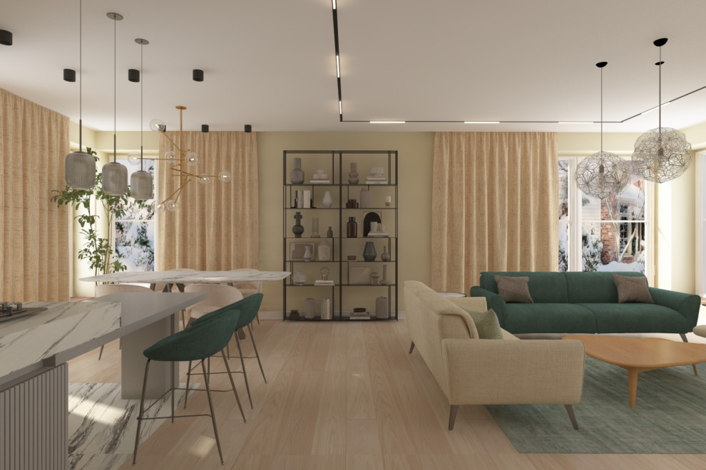 Одноэтажный загородный дом 139 кв.м