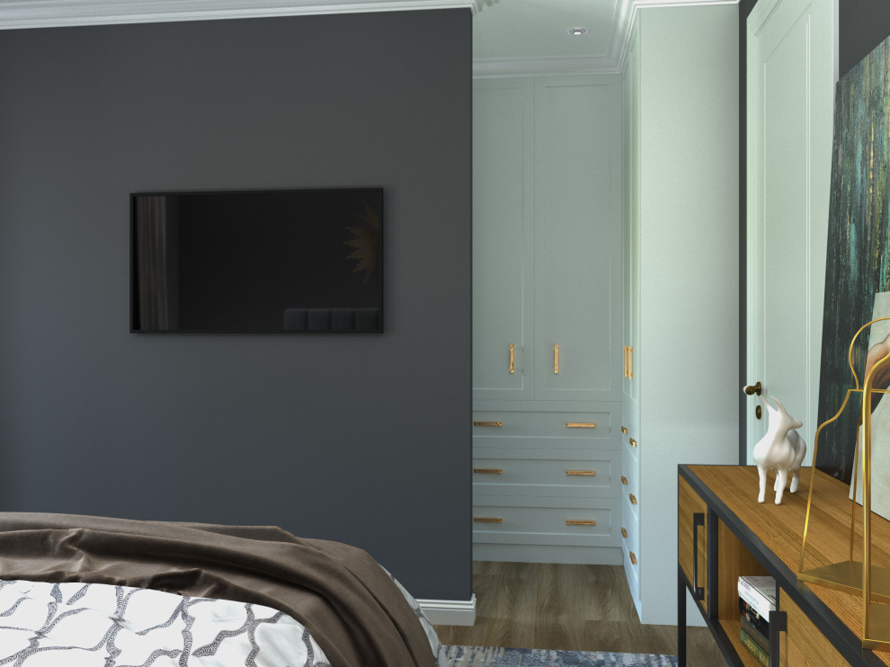 Визуализация современной спальни