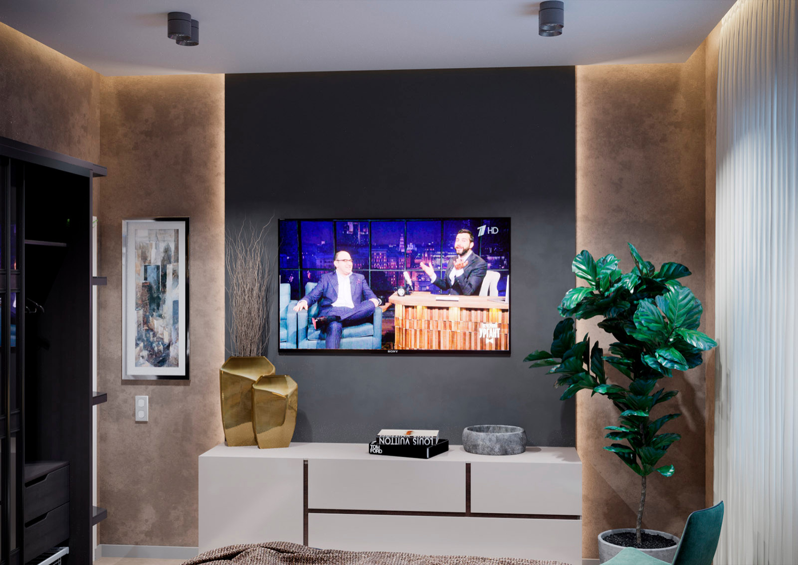 Cпальня в современном стиле