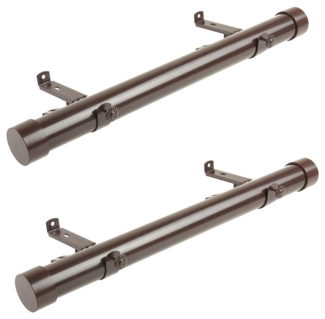 1 5 Inch Dia Side Curtain Rod 12 20 Inches Long Set Of 2 Traditional Rods By Desyne Houzz 1 5 Inch Dia Side Curtain Rod 12 20, 28 Inch Curtain Rod