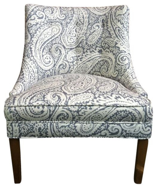 SOLD OUT! Tufted Upholstered Chair in Paisley - $899 Est. Retail - $699 on Chair