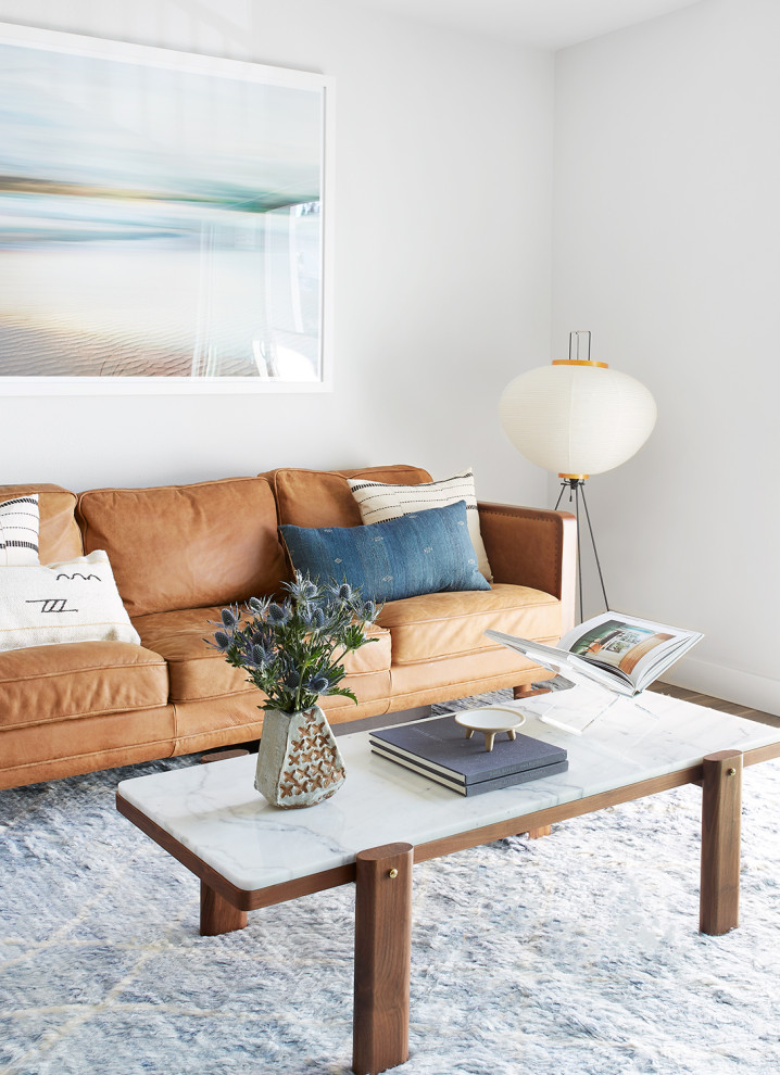 Mid-sized trendy open concept living room photo in Los Angeles
