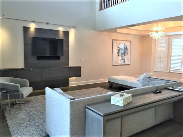 Custom Wall Feature contemporary-vardagsrum