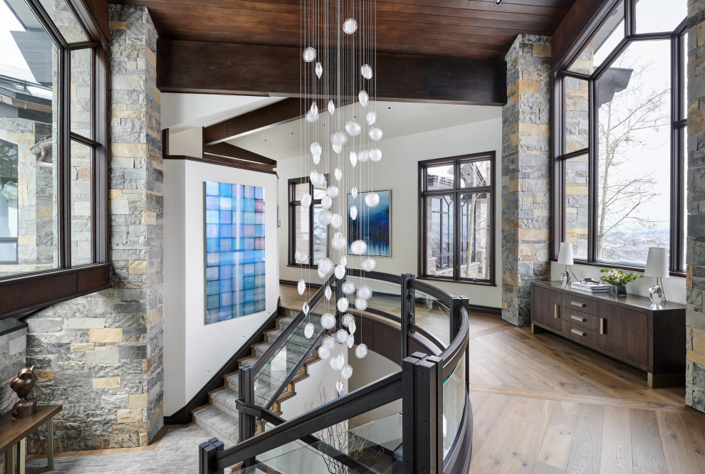 Home design - rustic home design idea in Denver