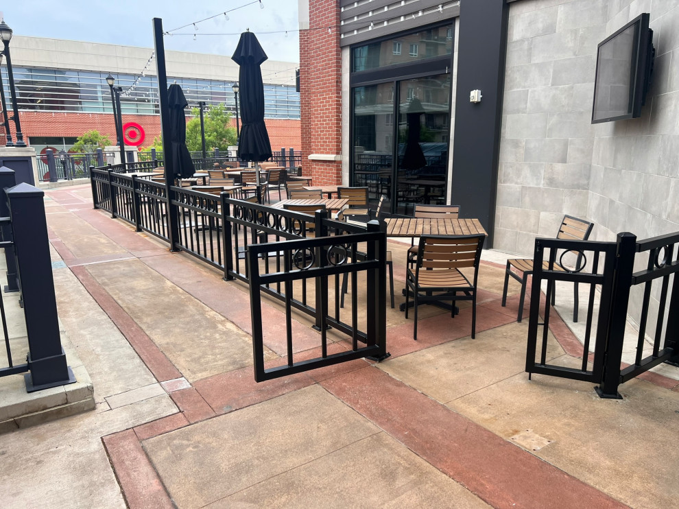 Modern Metal Railings @ Annapolis Restaurant