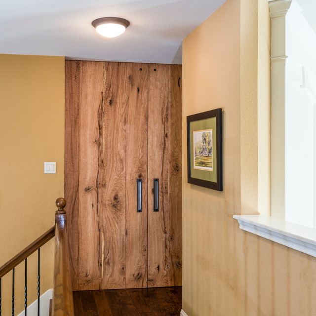 Reclaimed Oak Media Room Doors