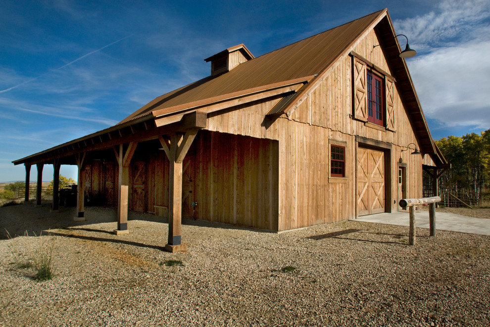 This is an example of a country detached barn in Other.