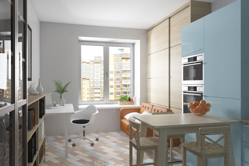 Маленькая квартира с эко-оттенком.