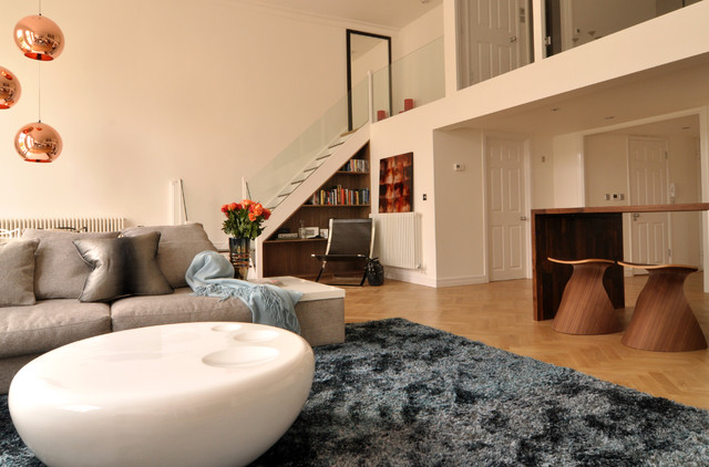 Open plan living space contemporary-vardagsrum