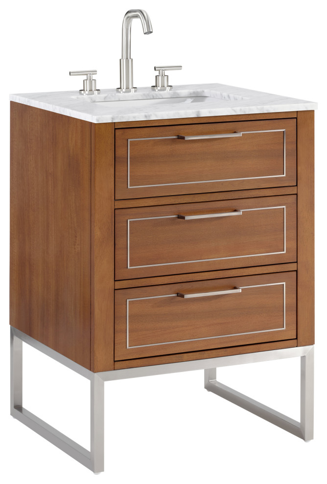 Markham Bathroom Vanity, 24" Contemporary Bathroom Vanities And