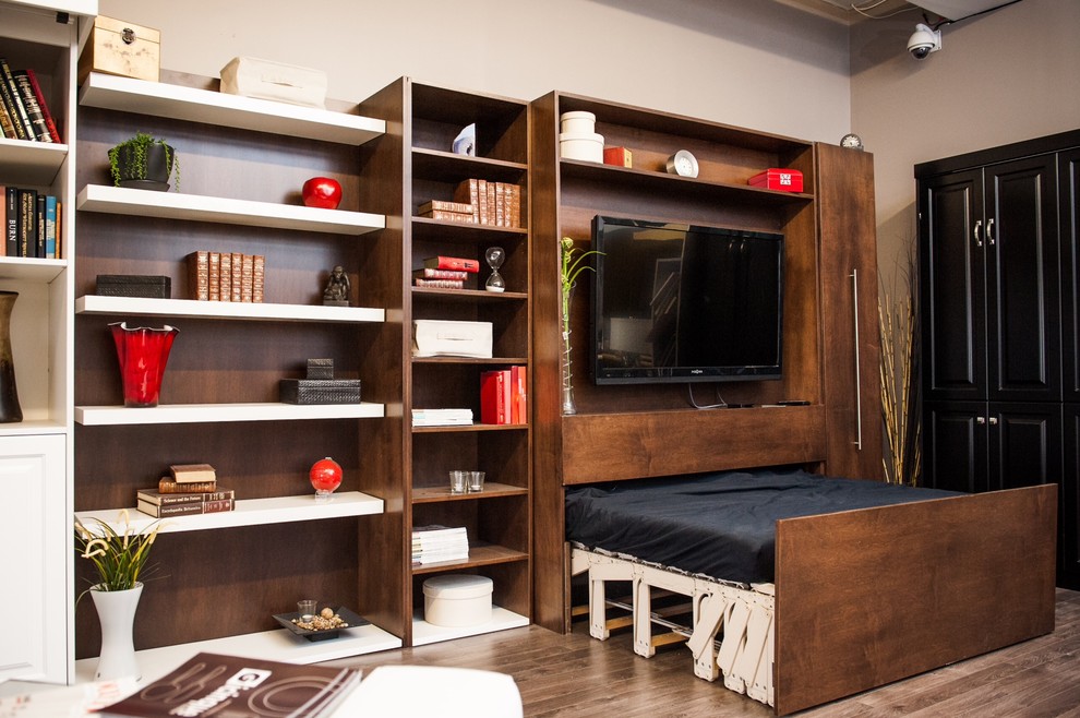 Inspiration for a large modern bedroom remodel in Toronto