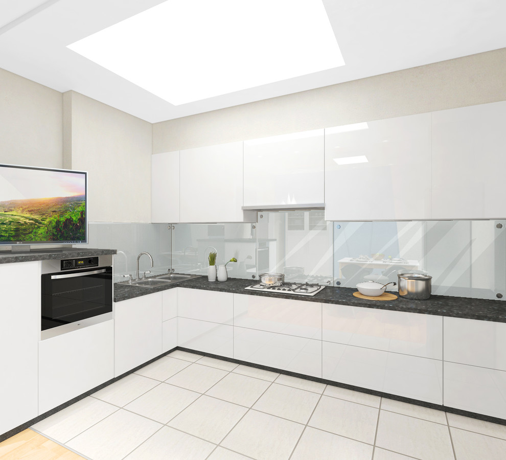 Светлый интерьер квартиры в голубых тонах