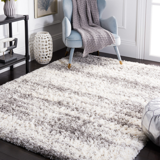 Safavieh Iceland Shag Isg512A Shag Rug, Ivory and Gray, 5'3