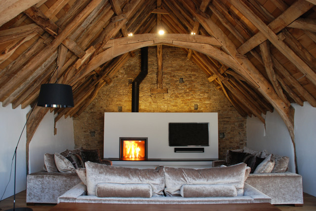 Rustic Living Room rustik-vardagsrum
