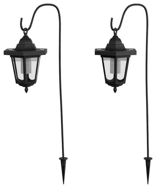 Hanging Solar Coach Lights- 26" Set of 2 by Pure Garden - Traditional -  Outdoor Hanging Lights - by Trademark Global | Houzz