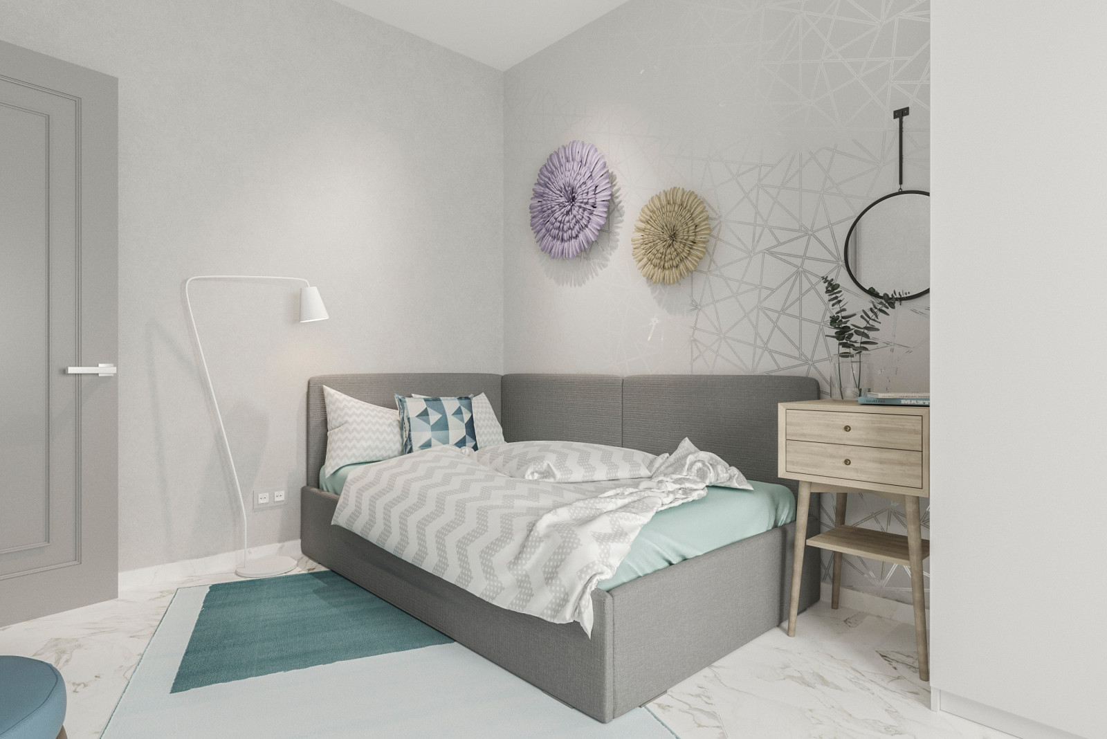 Квартира для семьи с тремя дочерьми в Санкт-Петербурге.