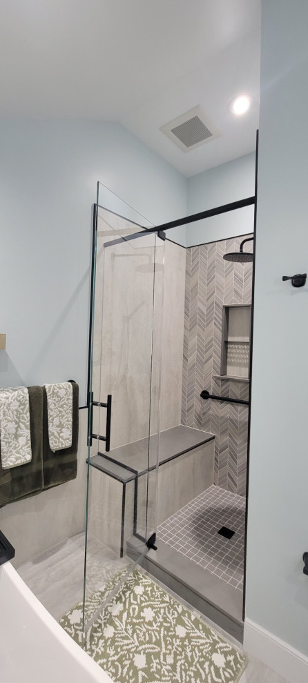Before and after full bath remodeled