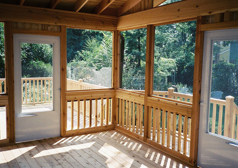 Deck - rustic deck idea in Chicago