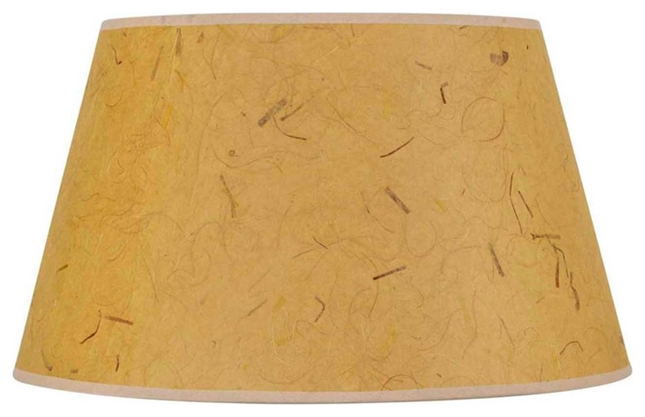 Cal Lighting 8116 Shades 13x22" Patterned Kraft Paper Wood Lamp Shade