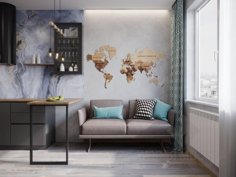 Дизайн-проект 2-комнатной квартиры 65 кв.м в ЖК «Лучи»