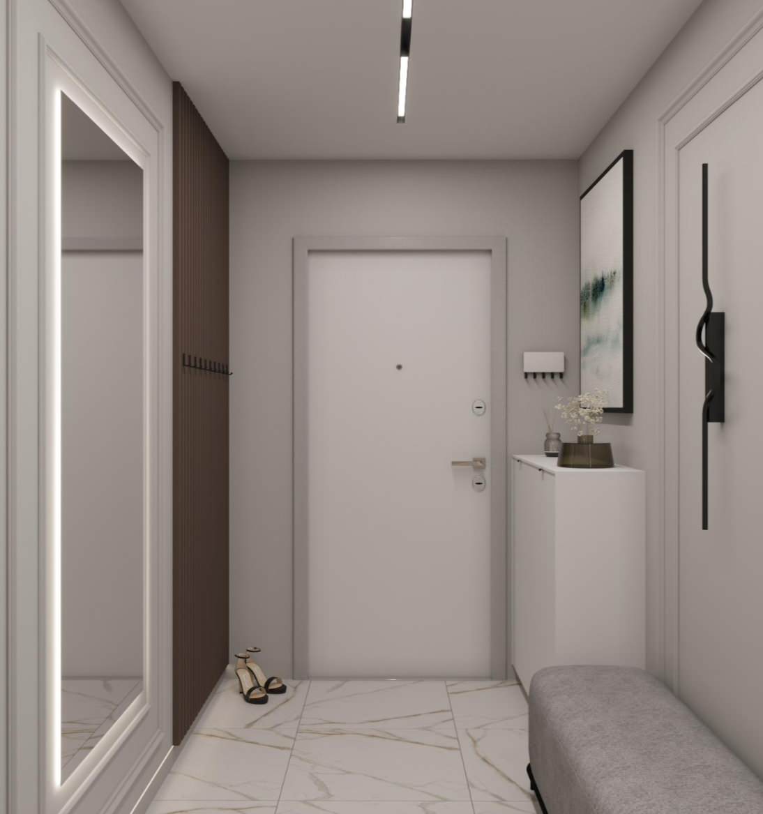 Дизайн-проект 2х комнатной квартиры город Краснодар