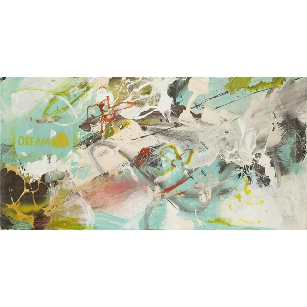 Giant Art 72x36 Dream Dream II Fine Art Giant Canvas Print in Pink