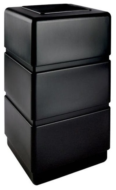 Commercial Zone 38-Gallon 3-tier Waste Container, Black