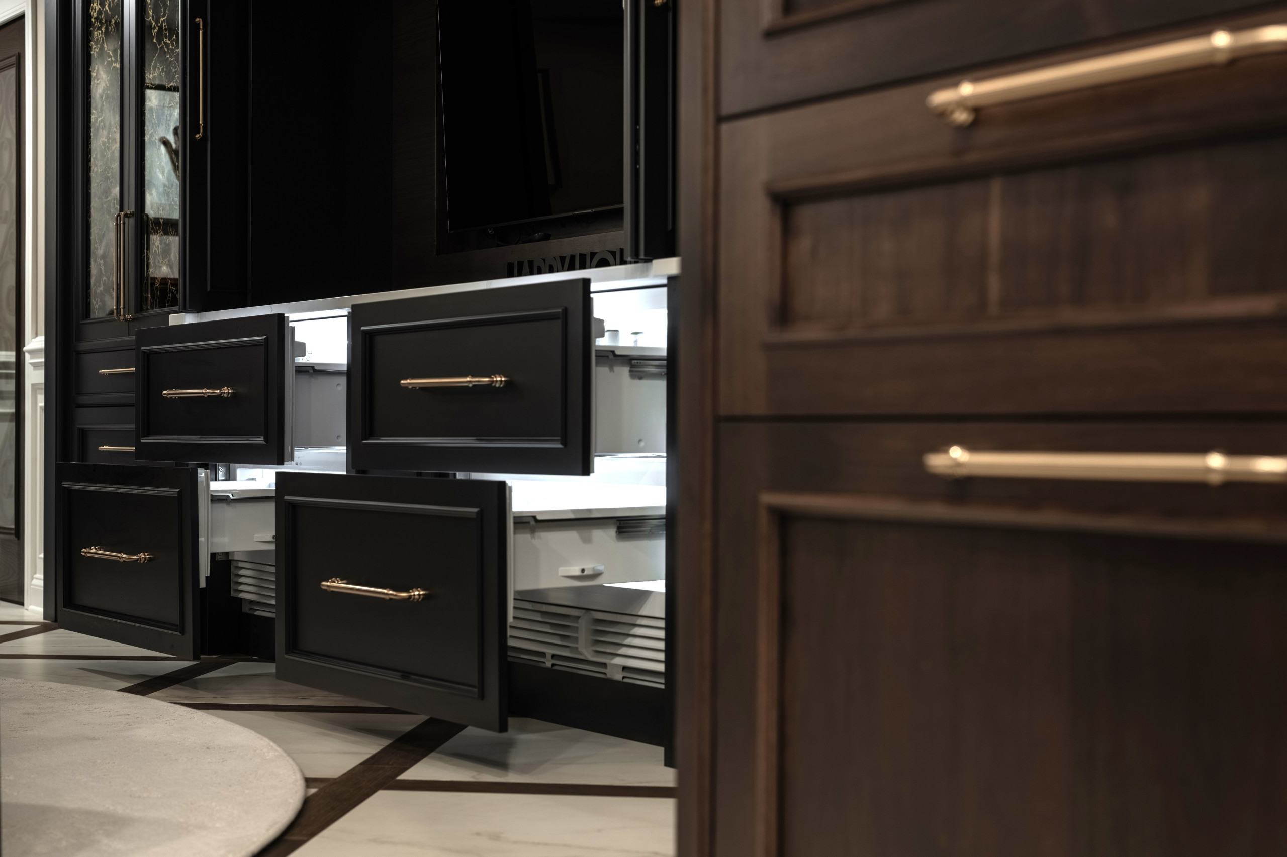 A Luxe and Timeless Lower-Level for Entertaining
