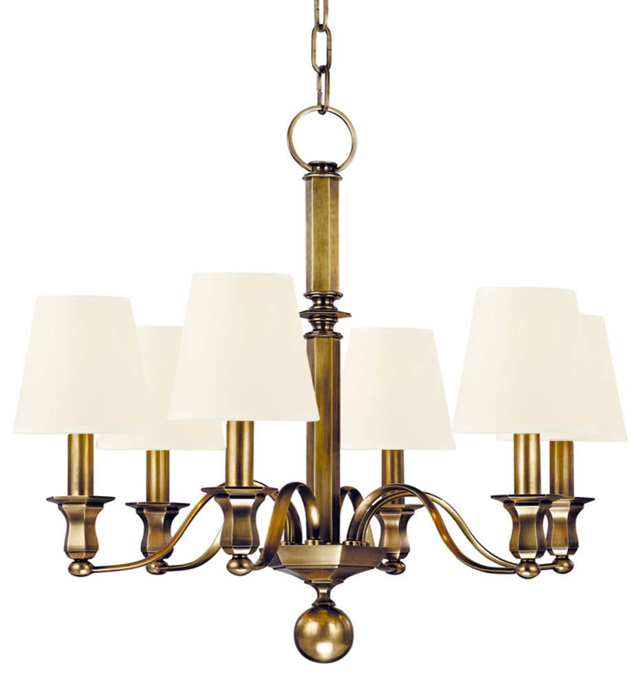 Hudson Valley Lighting 1416AGB 120 6 Light Chandelier Traditional