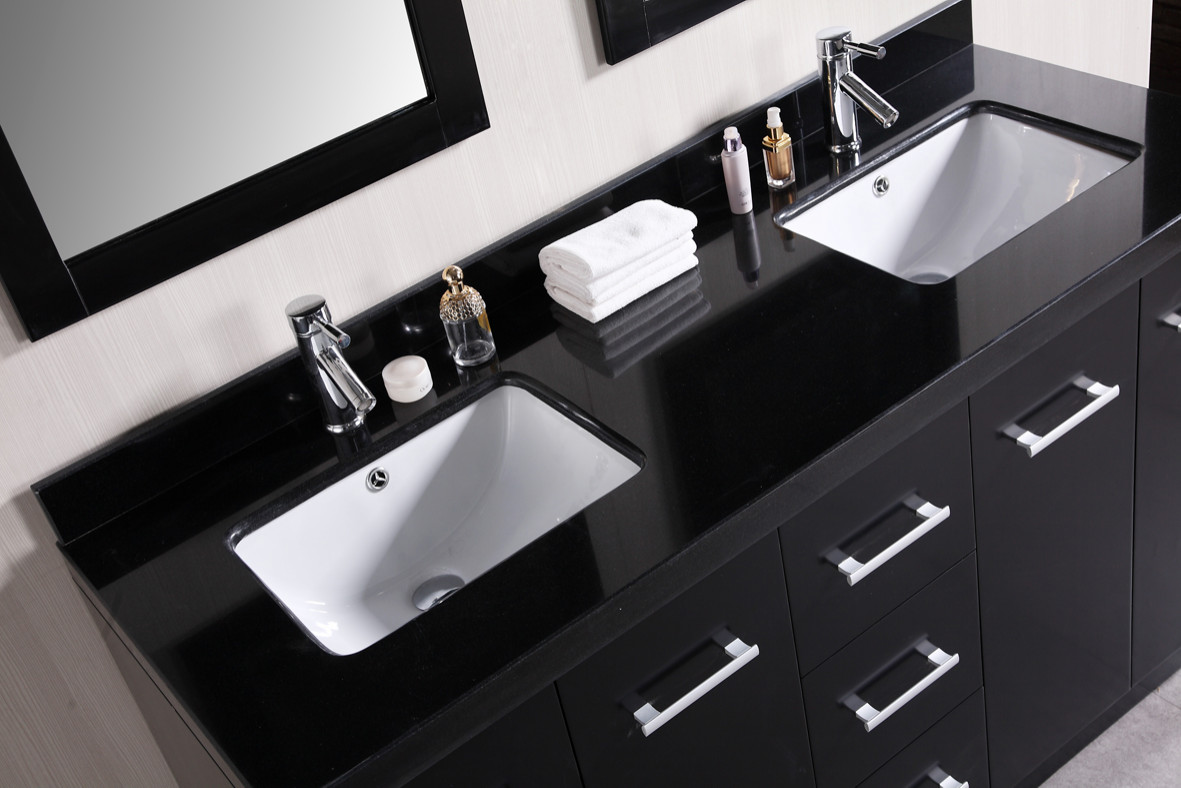 Design Element Cosmo 60 Double Sink Bathroom Vanity Set Contemporary Los Angeles By Vanities For Bathrooms Houzz