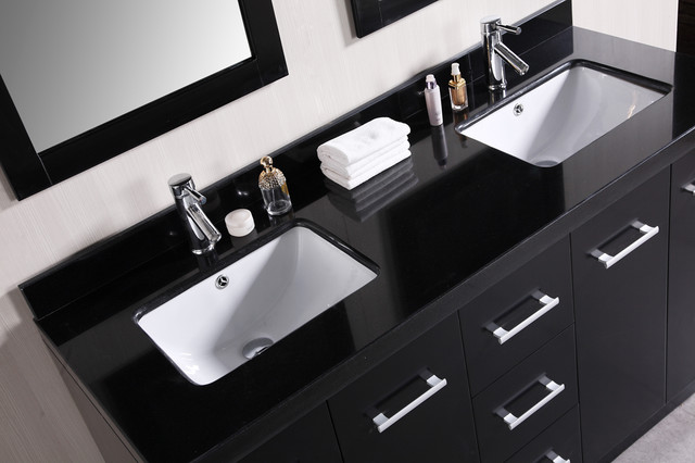Design Element Cosmo 60 Double Sink Bathroom Vanity Set Double Sink Bathroom Vanity Set