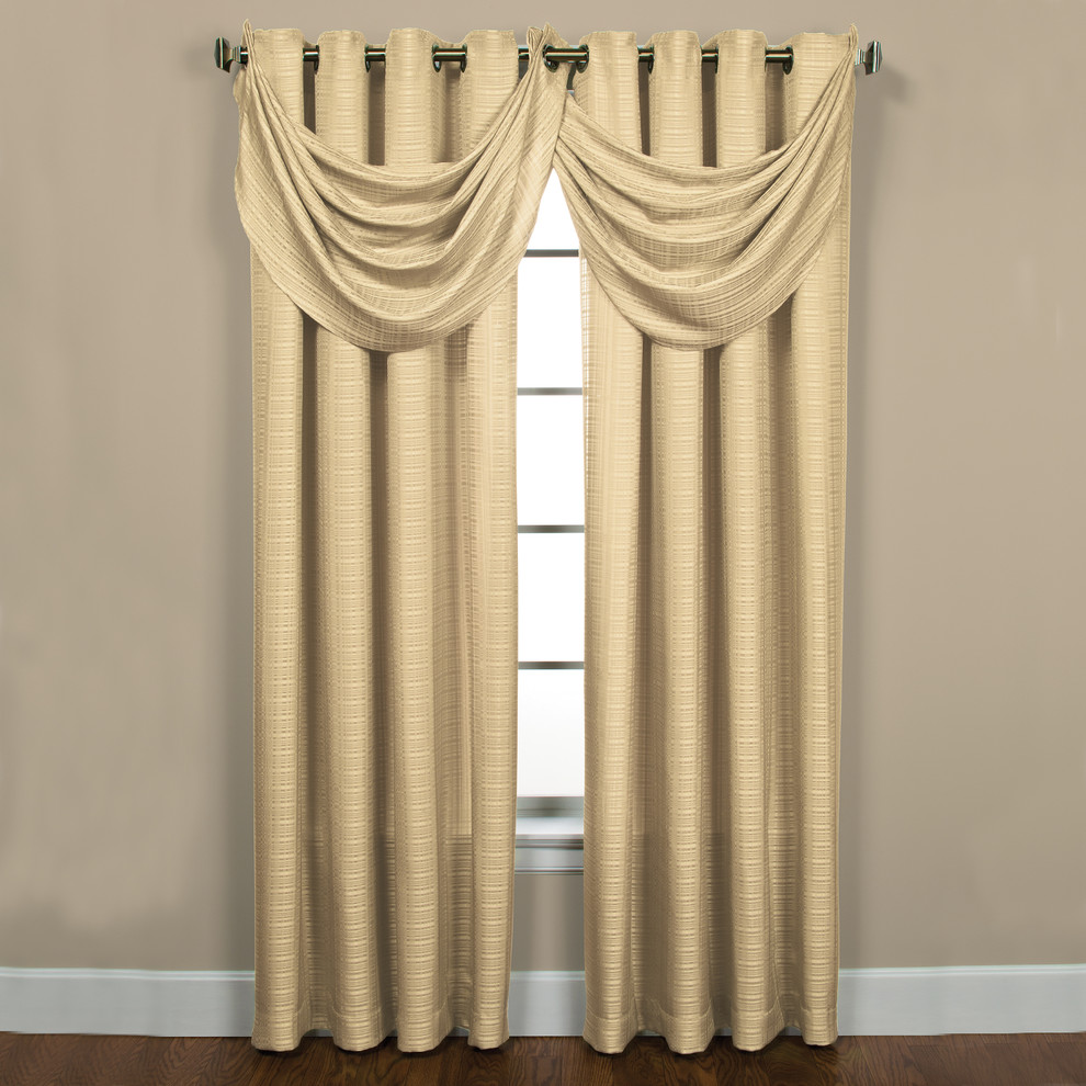 Sutton Grommet Ivory Curtain Panel Pair