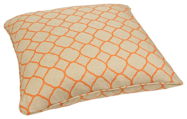 Carrington Sunbrella Outdoor Square, Sunbrella Outdoor Pillows Orange