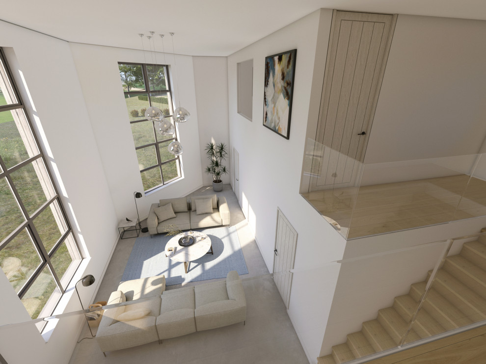 Home design - contemporary home design idea in Devon