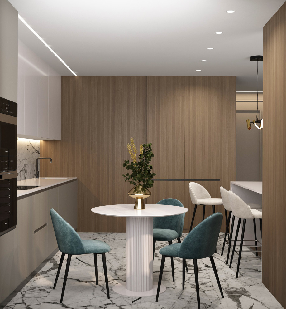 Кухня-гостиная в современном стиле г. Дзержинск