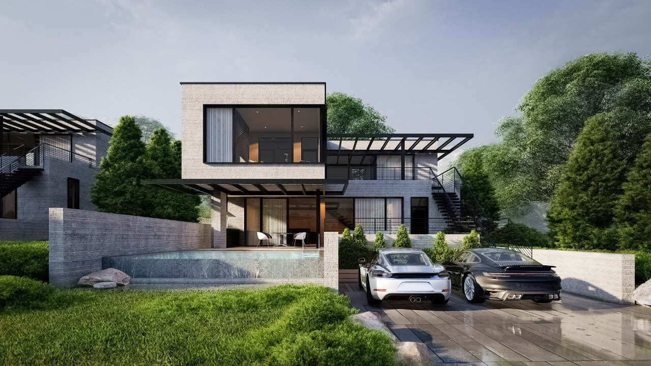 Группа жилых домов у подножья горы Сююрю-Кая