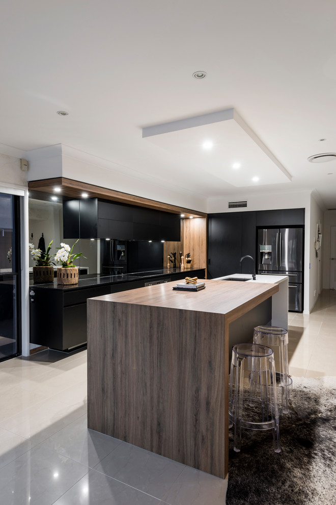This is an example of a contemporary kitchen in Gold Coast - Tweed.