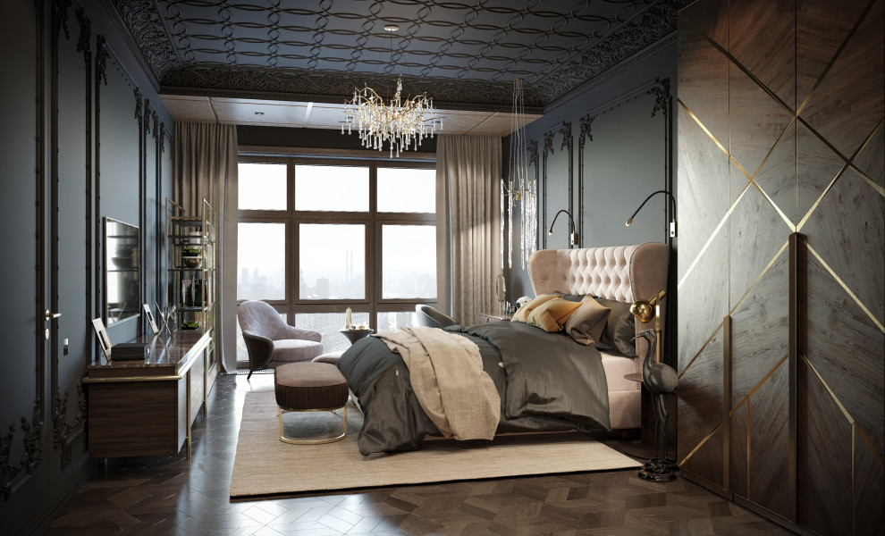 Визуализация спальни "Сдержанный шик"